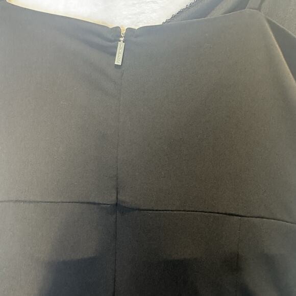 Michael Kors Sequin Matte Jersey Sleeveless Faux Wrap Mini Black Dress Sz XL New - Picture 11 of 16